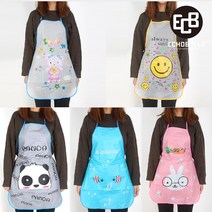 에코벨 PVC 앞치마/방수 주방 손님용 작업용 어린이집, PVC 앞치마-투명 엘로우