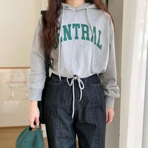 디오트 이븐파 센트럴 크롭 후드 티셔츠
