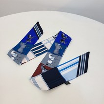 이니엔 고급 쁘띠 방도 트윌리 여성 스카프