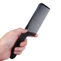 장미1Pcs 헤어 빗 커팅 정전기 방지 브러시 전문 살롱 스타일링 도구 Hairdressing barber Curved Comb, 01 Black