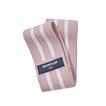 스포틀러 힙업 밴드 하체 근력 스쿼트 힙딥 고무 탄력 허벅지 운동 전용 파우치 포함, 핑크, 1개