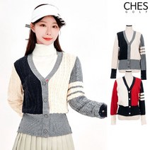 [체스골프-무료배송] 허그온 여성골프 니트 가디건