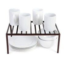Smart Design Premium Cabinet Storage Shelf - Medium (13.25 x 8.5 Inch) - Steel Metal Frame - Rust Re, 1