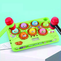 두더지잡기 게임기 유아 어린이 보드게임 도미노스토리, 혼합색상