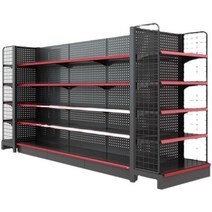 마트 진열장 주문제작 슈퍼 편의점 상품 전시 진열대, 상세이페이지 참고, 화이트 60x32x163 x5단x바퀴