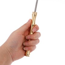 Brass Tactical Whip Emergency Tool Portable Self Defense Anti Skid Survival, 01 one size, 한개옵션1