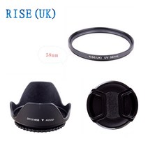 카메라필터 3in 1 set 58mm UV 렌즈 후드 캡 소니 FDR-AXP55 FDR-AX40 AX40 AX53 AX55 AXP55 FDR-AX53