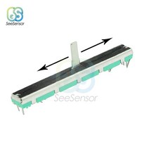 가변저항기 B103 Ohm 전위차계 믹서 페이더 75mm SC6080GH 슬라이드 조정 이중 회전 탄소 필름 저항기, 한개옵션0