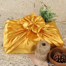 황금보자기 포장 금색공단 명절선물 선물용 과일 천 떡 포장용 대형 예단 금 비단 황금색, 미니 55, 1개