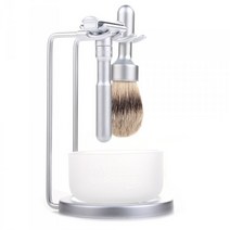 머쿠어 독일본사 직수입명품 MERKUR FUTUR 클래식면도기 세트 양날면도기 안전면도기, 무광(Satin)