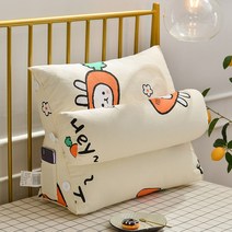 침대 머리 다다미 삼각 쿠션 라지 쿠션 소프트백 허리 침실 쿠션 사무실 소파 쿠션 목 보호대 허리 보호대, 60cm 럭셔리(쿠션 머리맡), 캔버스-무토끼