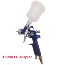 페인트 분사기 후끼 스프레이 건 도장기 분체 언더코팅ROLKETU 0.5/0.8/1.0mm 노즐 H-2000 전문 HVLP 미니, 07 1.0mm EU adapter