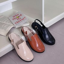 라운드 버클 슬링백 로퍼 슈즈 2.5cm(3color)