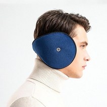 차비츠 방한 청음 귀마개 남성 여성 대형 스포츠 군용 군인 등산 골프 귀도리 귀돌이, 블루