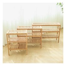 홈데코라인 니아토 원목수납선반 정리선반 정리대 3단-대