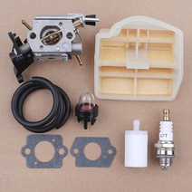 엔진톱 고지톱 스틸앤진톱 기화기 공기 연료 필터 세트 husqvarna 445 450 445e 450e jonsered cs2245s 506450401 전기 톱 zama C1M-