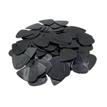 100 pcs 기타 픽 어쿠스틱 일렉트릭 기타 라베이스 나일론 중재자 Plectrum 두께 0.58 0.71 0.81 0.96 1.20 1.50mm 2 색, [13] Mixed Black