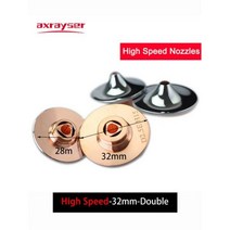 모든 유형의 레이저 노즐 파이버 커팅 머신 더블/싱글 직경 28/D32mm Raytools Precitec WSX HSG Bodor HANS Bystronic Head, 1.4mm, 고속-32mm