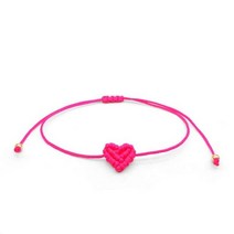 LORRILIA Heart Love 럭키 레인보우 발목 레드 커플 매칭 브레이드 팔찌 선물 Boho 우정 수제 쥬얼리 남성 여성