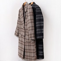 아이우먼 빅사이즈사랑해요 B642L012 톰앤체크퀼팅롱코트 PE