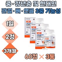 아세틸 글루코사민 관절 연골 50대 60대 70대 뼈 건강 직구 미국 NAG 무릎 손가락 영양제 MSM 비타민