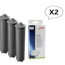 JURA 유라 Z6 E8 E80 E6 E60 E80 클라리스 스마트 필터 카트리지 3개 디스케일링 정제 9개 2세트