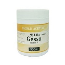 쉴드 젯소2 500ml 건조후 캔버스천느낌 아크릴보조제
