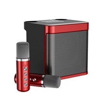 가정용 코인노래방 기계 휴대용 길거리공연 찬양 반주기 부스 100w ys-203 전문 노래방 듀얼 마이크 블루투스 스피커 스마트 외부 노래방 장비 홈 파티 유물, 은