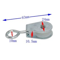 닭 사육 동물 용품 마이크로 0.03t 고정 풀리 단일 풀리 diy 가금류 수선 풀리, 회색, s, 회색, 1.GRAY - S
