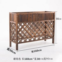 베란다 가벽 정원 야외 원목 카페 파티션 가림막 가든, 빈티지우드 가로160x높이 90x폭 30