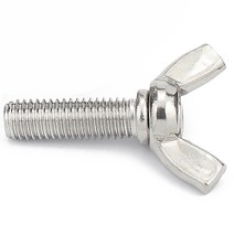 나비나사 M3 M4 M5 M6 M8 M10 M12 손으로 나사를 돌리다 나비형 양뿔볼트 풀나사 304 스테인리스강, 55mm, M10 (2pcs)