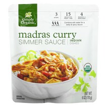 Simply 마드라스 카레 시머 소스 인도 음식 170g 6oz