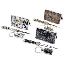 [박씨상방] (3종)명함집+지칼+열쇠고리B, 선택:한지훈민정음