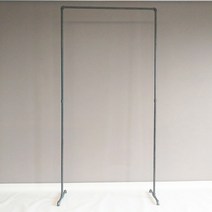 이믹스 행거1단 롱코트 드레스 롱패딩걸이 파이프 행거, 흑관1000형(일반형)