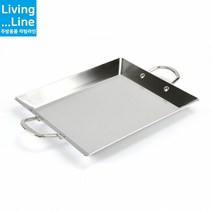 KI 스텐 사각 철판 볶음팬 인덕션 겸용 곱창 떡볶이 순대볶음 토스트판 쭈꾸미볶음 불판 업소용 가정용 캠핑용 불판 로스 캠핑 후라이팬, [LL] 스텐 삼중 사각볶음팬-소