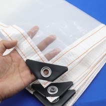 테라스가림막 천막 캐노피 고정어닝 베란다 차양막 비가림막 썬룸 발코니 0.1mm 투명, 2x10m