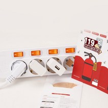 소화패치 붙이는 소화기스티커 콘센트 멀티탭 화재방지, 종류, 콘센트소화패치10입