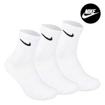 [당일배송 17시까지] 나이키 양말 에브리데이 쿠션 크루 [SX7664-100] [셋트/낱장], L 셋트 (270~300) 3켤레