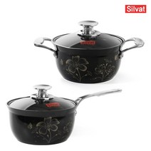 곰솥 편수 인덕션용 세트 인덕션 루트 냄비 전골냄비 앱솔 실바트 2종 양수 코팅 IH, 앱솔루트 IH 양수20+전골24