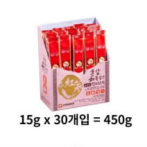 고려인삼유통 홍삼 가득 담은 6년근 젤리스틱, 450g, 10개