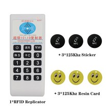rfid복사기 태그 휴대용 주파수 복사기 복제기 RFID NFC IC 카드 리더기 및 라이터 액세스 제어 125Khz-13.56MHZ, [03] 3, 05 5