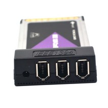 도킹스테이션 외장하드 하드도킹 워크스테이션IEEE 1394 CardBus PC 카드 PCMCIA 3 포트 NEC 어댑터 54mm, 한개옵션0