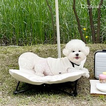 코코로 강아지캠핑의자 M 아이보리 순면커버세트