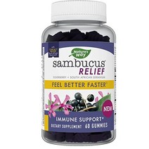 Nature’s Way Sambucus Relief Gummies Feel Better Faster** Reactive Support Clinically Proven South A