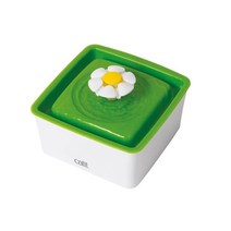 식기 미니 플라워 정수기 1.5L 급수기필터 리필필터 깨끗한물 이물질방지 겸용 정소기거름망 강아지