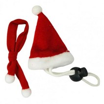 스카프와 1 세트 파충류 모자 세련된 귀여운 피부 친화적 인 휴일 복장 소프트 크리스마스 도마뱀 산타 양