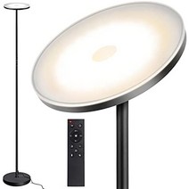거실 장스탠드 북유럽스타일 미국 outon 플로어 램프 30w 2400lm led 현대 토치에르 스카이 램프 4색 온도의 밝은 스탠딩 램프 무단 조광기 원격 터치 제어 거실, 검은 색