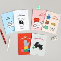 로마네 일러스트 A5 노트 라인 유선 실제본 필기 과목, 페이지