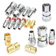 10Pcs Qui Coupler Fittings 1/4 Inch Air Hose Connector Pneumatic Fitting Plug