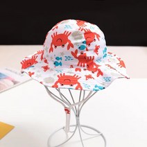 벙거지모자 버킷햇 어린이용 양동이 귀여운 만화 동물 고래 태양 야외 낚시 봄 소년